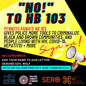 Say No to PA House Bill 103, ask Governor Tom Wolf to Veto